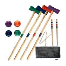 Jeu de croquet en bois pour