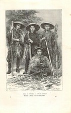 Gravure Presse - Types Et Costume - Paysans Japonais