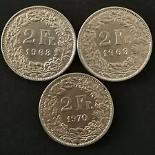 LOT 3 * 2 FRANCS 1968 & 1969 &