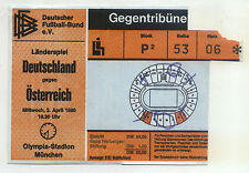 Billet Match International 02.04.1980 Allemagne - Autriche / Autriche En Munich