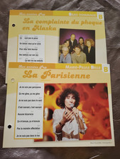 PLAISIR DE CHANTER CARTE FICHE M.P BELLE et BEAU DOMMAGE