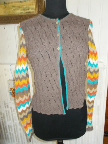 Pull gilet boutons - pull, coton
