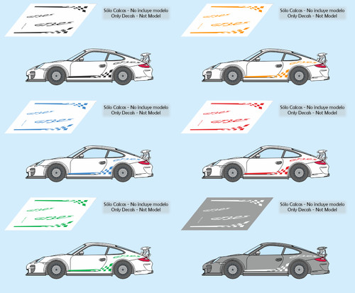 Autocollants porsche 997 gt3 - autocollants,