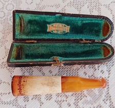 Ancien fume cigarette véritable ecume et ambre garanti – année 20 environ + étui