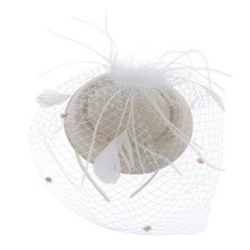 Chapeau bibi pour femme, voile