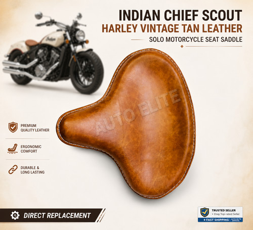 Selle siège moto - , cuir