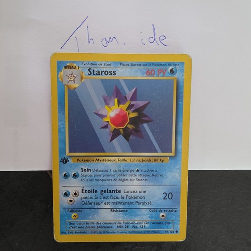 Carte pokémon staross 102 - pokémon,
