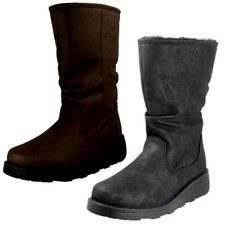 Bottes Mi-Mollet Large Fit En