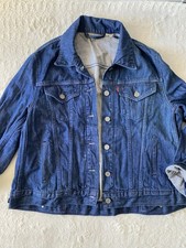 Veste En Jean Bleu Oversize