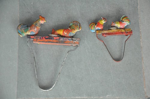 Vintage fin coq poule - vintage,