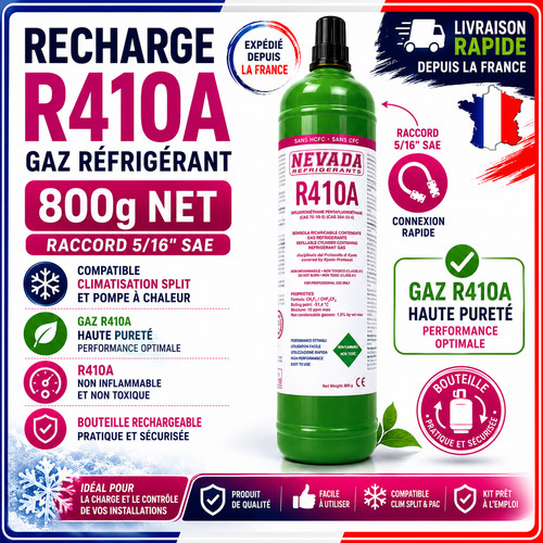 Recharge bouteille gaz r410a - gaz,