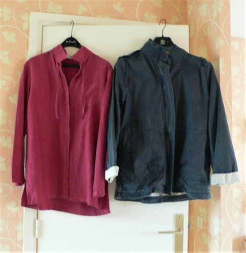 Blouson marine chemise - 1, et