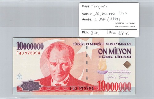 Billet turquie 000 - billet,