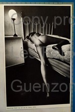 Nu sur un lit portrait dame en noir SIEFF  photo document cutout