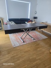 Table basse de salon modulable Table basse carrée moderne avec plateaux rotatifs