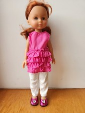 pantalon tunique rose blanc