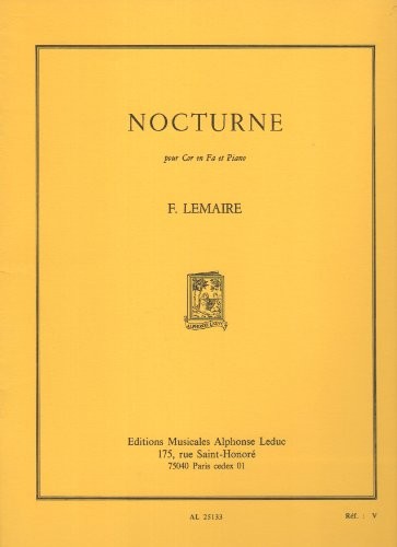 Nocturne cor et piano - fa,