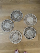 Ikea Gillstad déco murale jonc tressé lot de 5