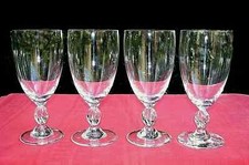 LALIQUE FREJUS 4 WINE CRYSTAL GLASSES WEINGLÄSER 4 VERRES A VIN CRISTAL UNI B