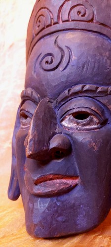 Vintage masque sculpté - vintage,