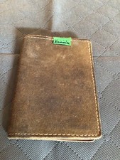 Portefeuille vintage TANN'S daim  vert mousse  ( A/ G)