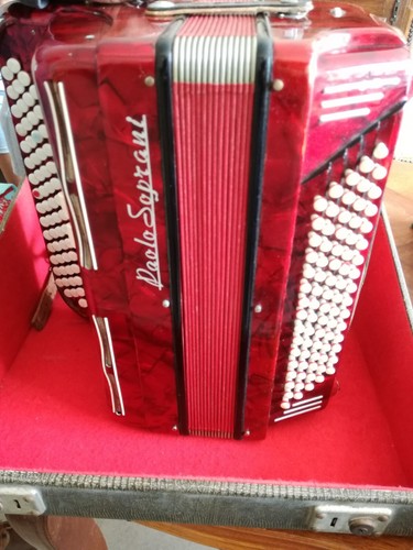 Accordeon rouge blanc - accordeon,