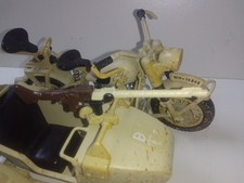 Side Car BMW Militaire Africa Korps 1:15 Polistil Métal Collection 