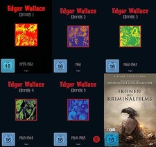 28 Films Edgar Wallace Box 1 2 3 4 5+8 Bonusfilme E. Allan Poe DVD Collection