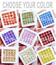 Saphir De Couleur Mixte Taille Ronde 5 À 6 MM Pierre Précieuse Libre Certifiée