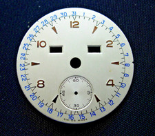 Cadran montre or Vintage Triple Date 30mm watch dial quantieme  Zifferblatt Q3