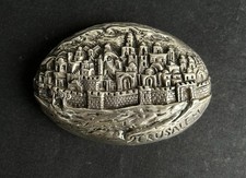 Presse papier souvenir de Jerusalem Israël argent massif sterling silver 925