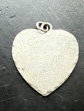 Ancien Pendentif Argent Massif