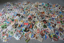 Lot de 1500 timbres du monde (B) - vrac à trier