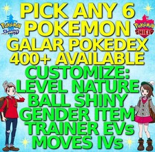 PICK ANY x6 CUSTOM POKEMON