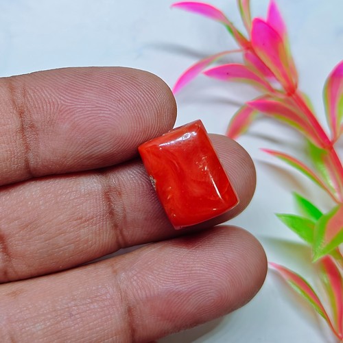 Véritable cabochon baguette