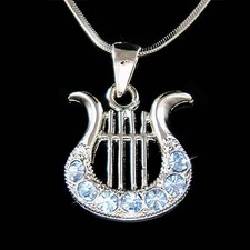 Bleu Lyre Avec Cristal