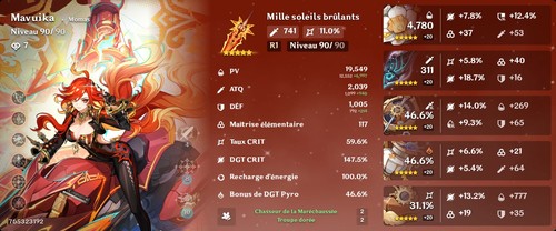 Compte genshin impact - impact, mavuika
