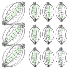  12 Pcs Matériel De Peche Accessoires Pêche Cage D'appâts À La Carpe Ficheur