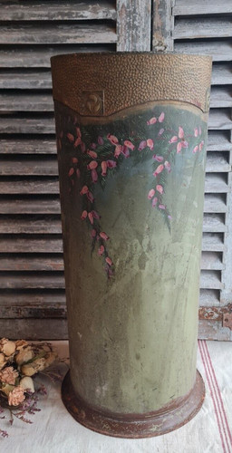 Ancien porte parapluie tole - ancien,