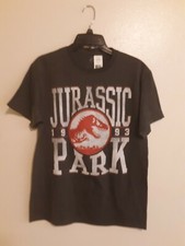 Jurassic Park Mens T-Shirt - Dark Grey Size Medium