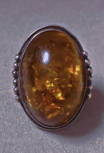 28grs ancienne bague argent