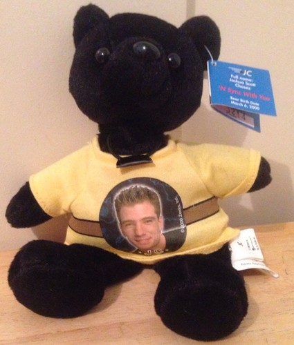 Nsync black collectible bear - nsync,