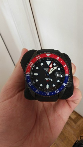 Seiko sports pepsi black - 5,