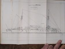 livre ancien-Cours d'instructions militaire- Cours de tactique navale -1894-95