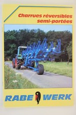 prospectus brochure charrue réversibles semi portées Rabewerk  tracteur