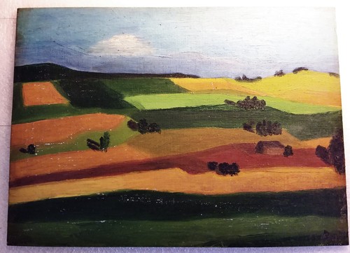 Peinture sur carton miniature - peinture,