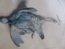 TRAVIES ( EDOUARD ) LA PERDRIX ROUGE LITHO ANCIENNE XIXème