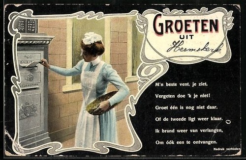 Dame tablier blanc - au,