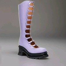 Dr. Martens Bottes Rétro Kiki X Marc Jacobs En Cuir Couleur Violet