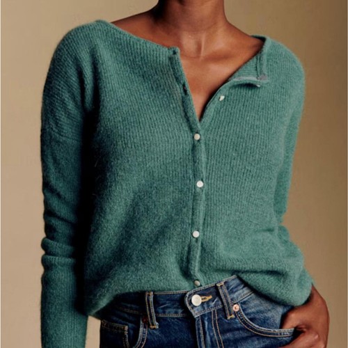 Sézane green mohair alpaca - sézane,